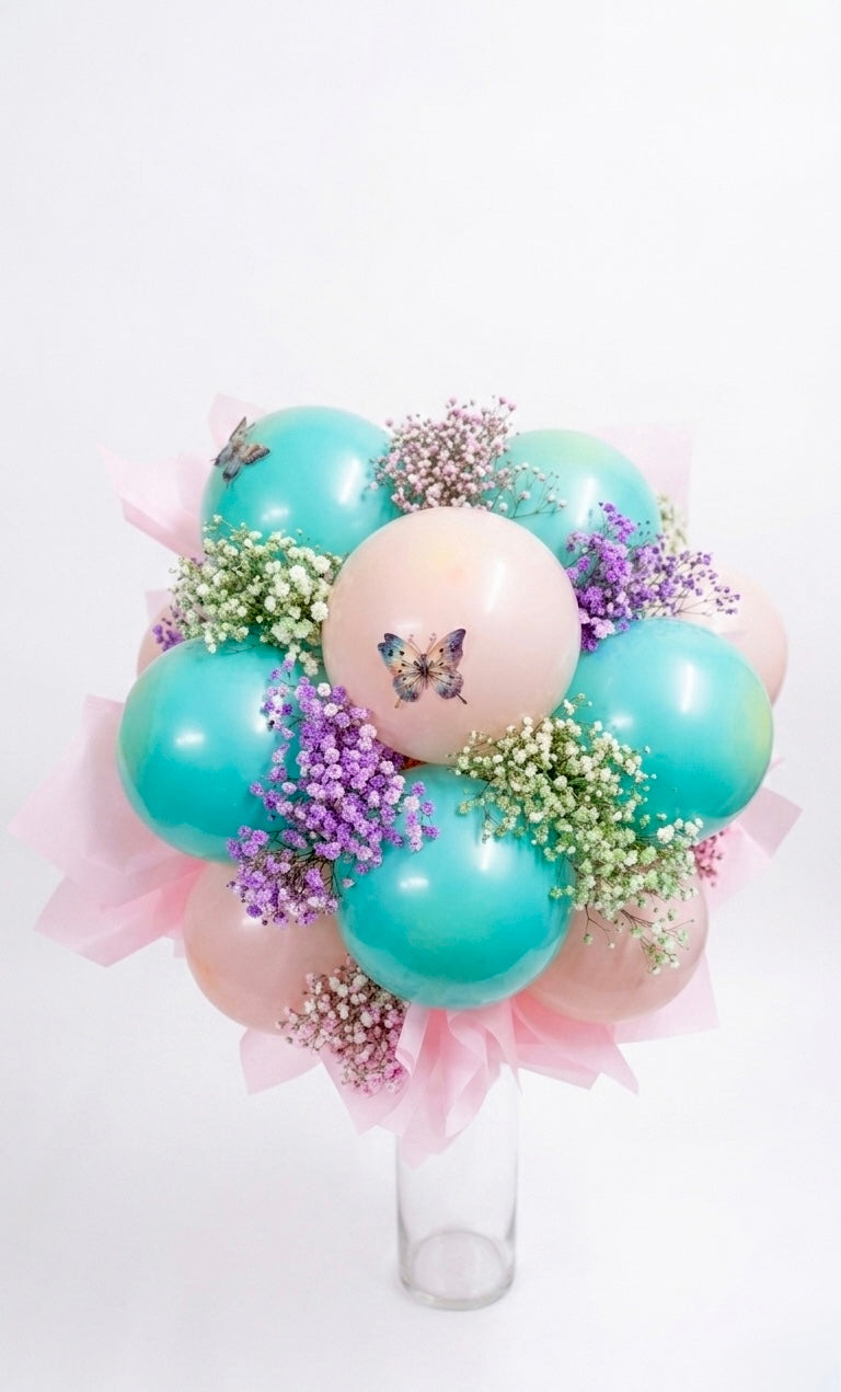 Pastel Butterfly Balloon Bouquet