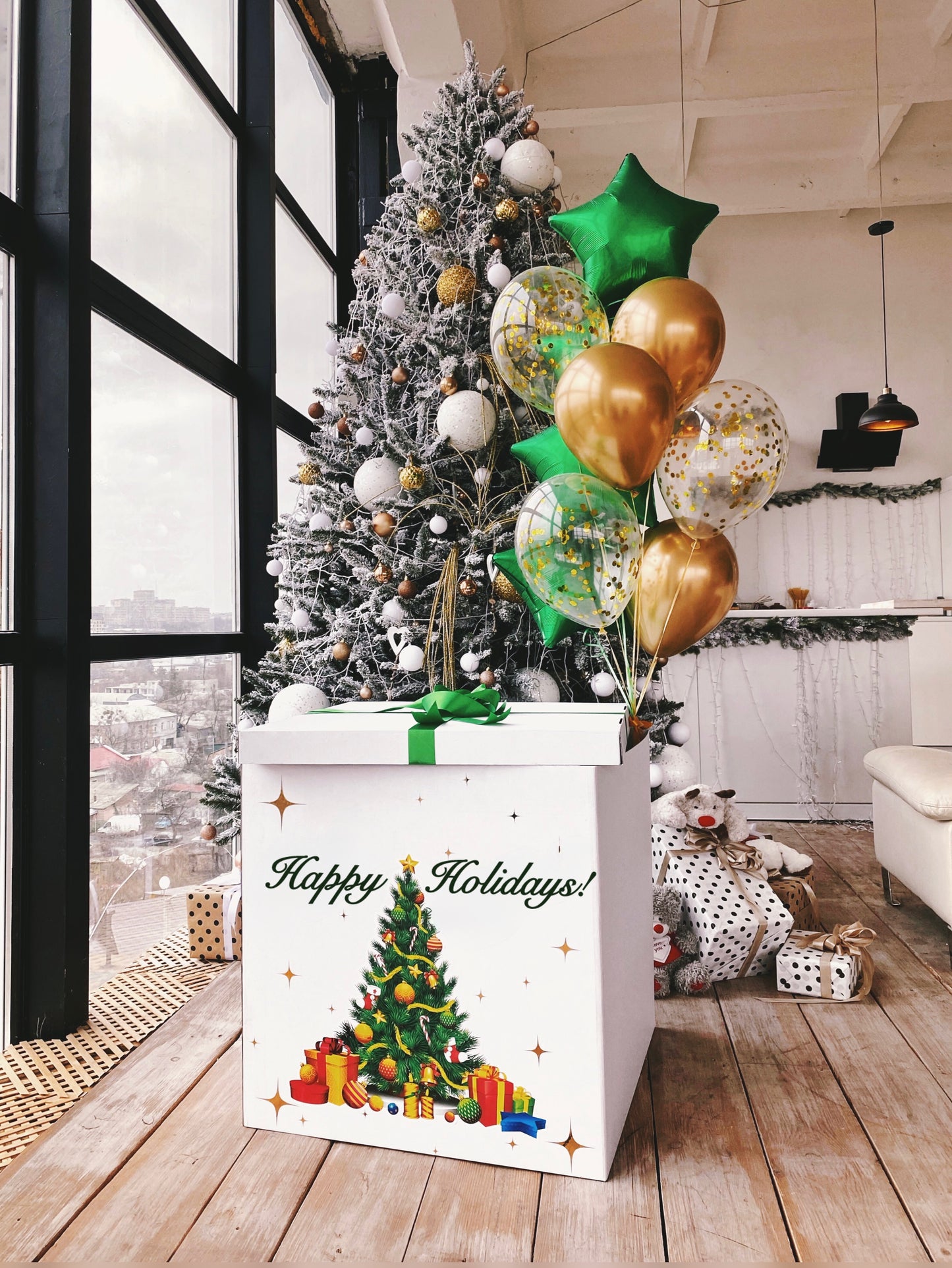 Surprise Box with Balloons