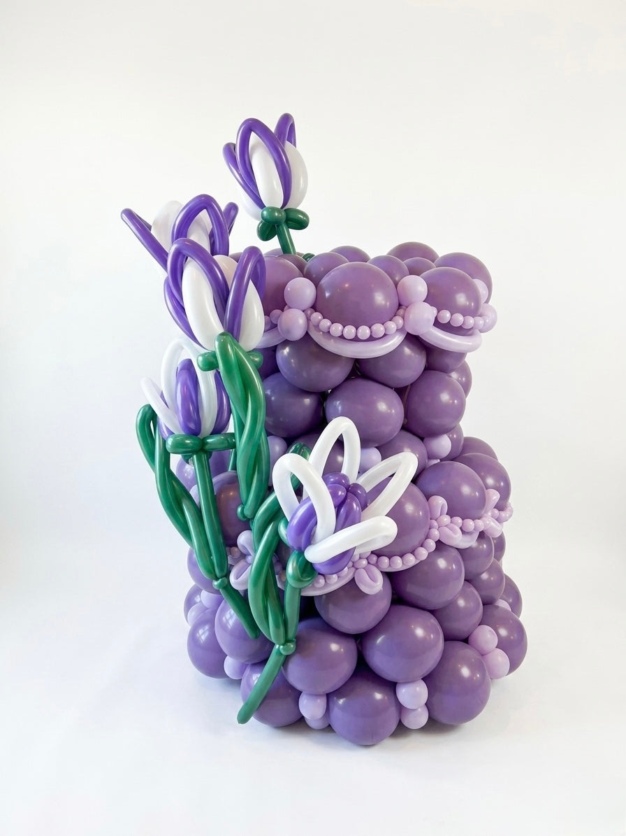 Spring Balloon Cake for Photo Sessions