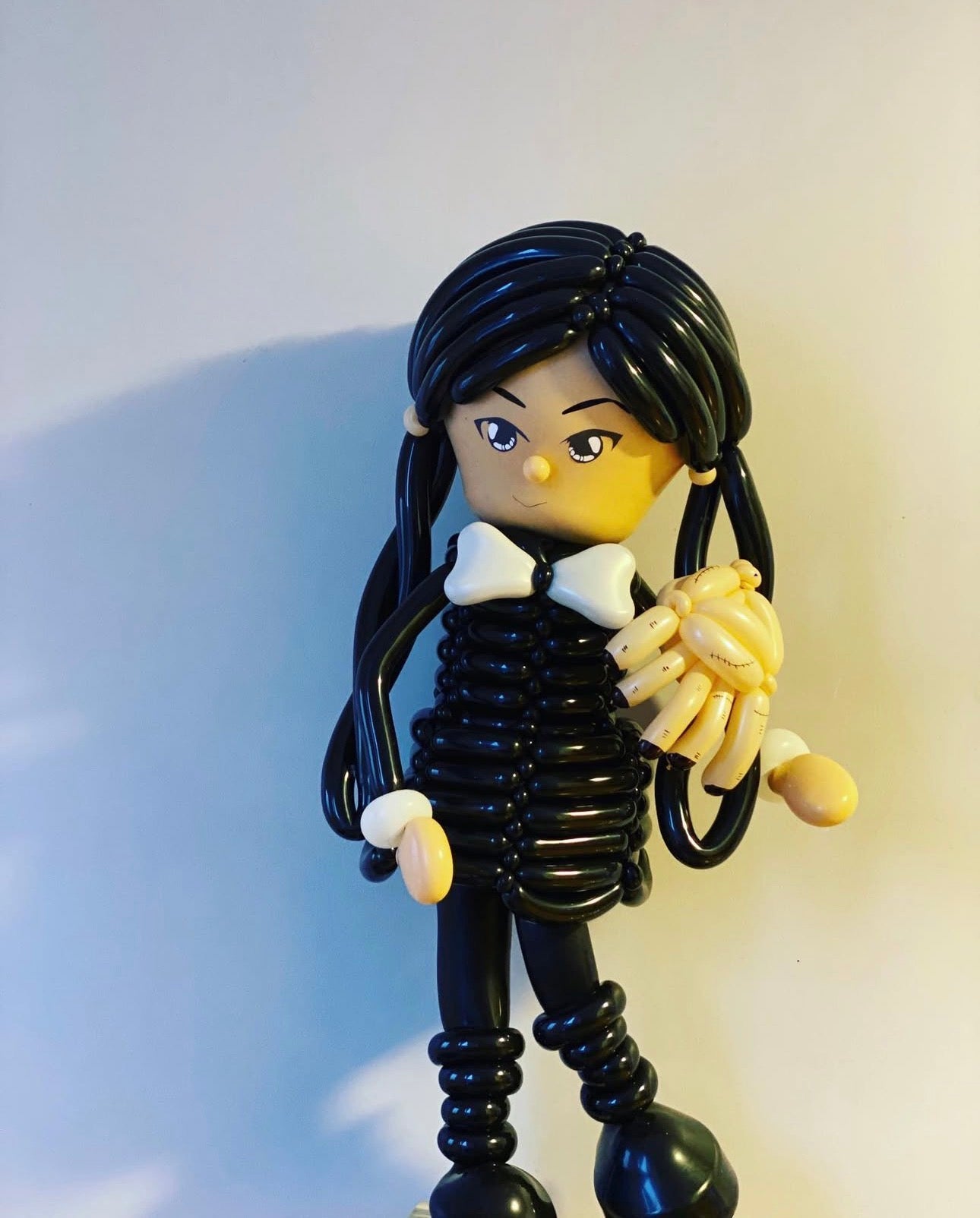 Wednesday-Inspired Balloon Sculpture
