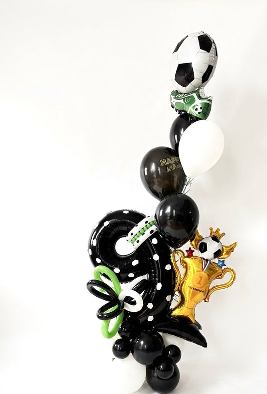 balloons number stuck arrangement