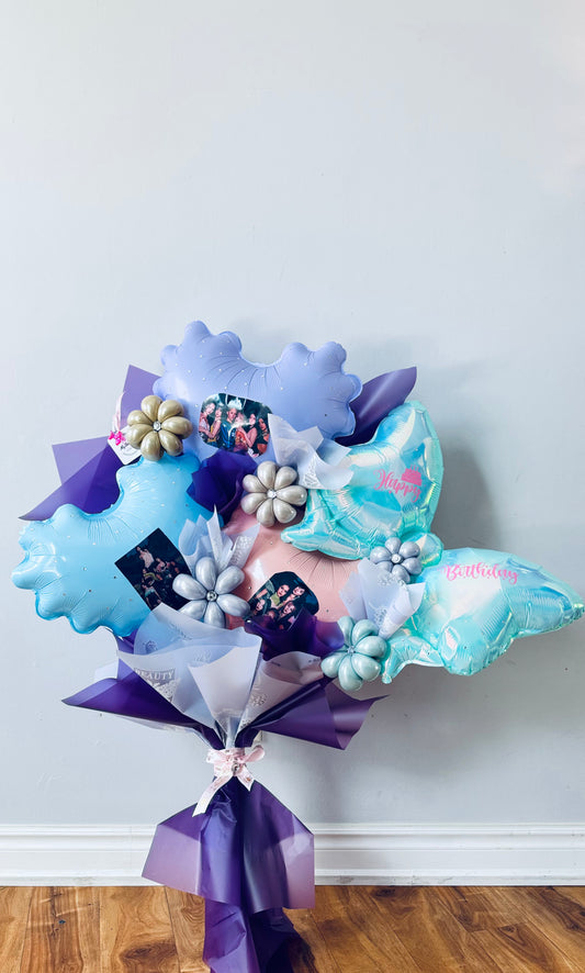 KATSEYE Inspired Personalized Birthday Balloon Bouquet