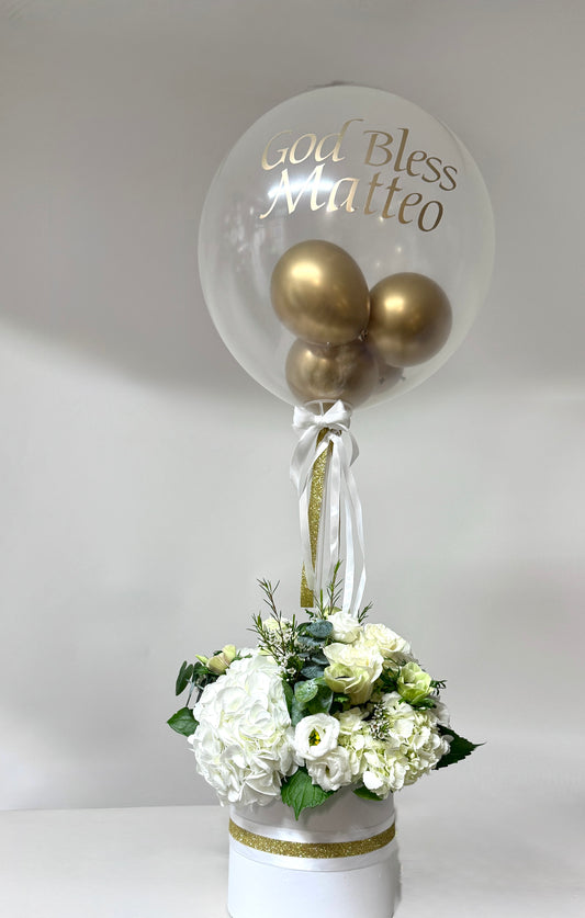 Heavenly Blessings Balloon & Flowers