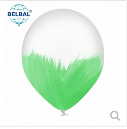 Green Brush Balloons - Pack of 10