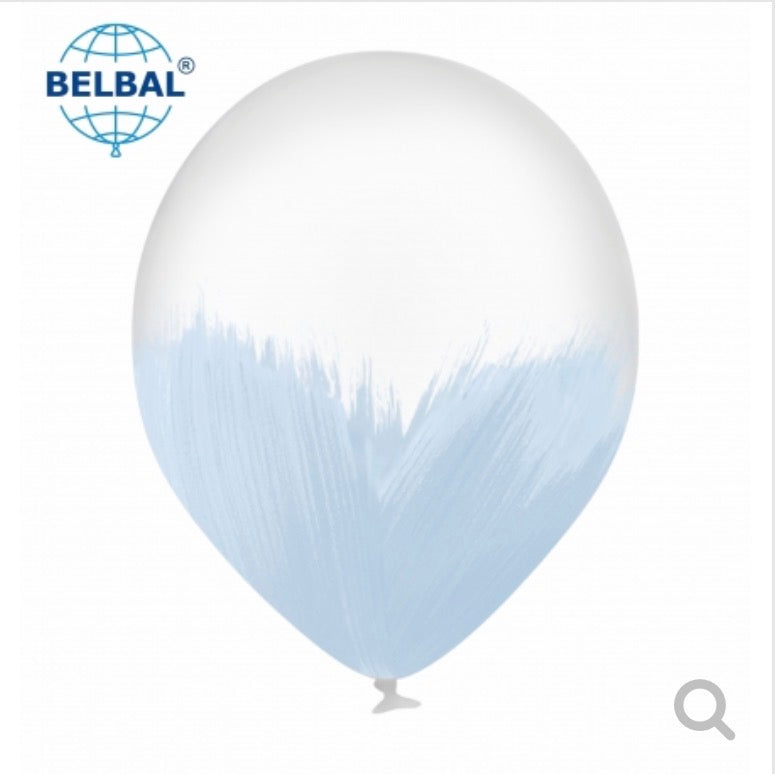 Light blue Brush Balloons - Pack of 10