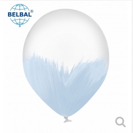 Light blue Brush Balloons - Pack of 10