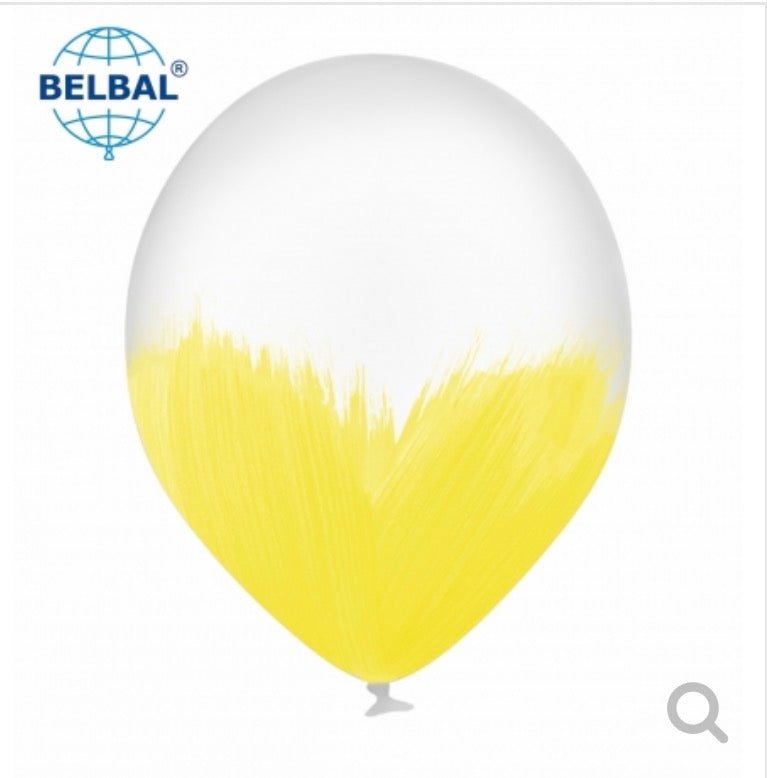 Yellow Brush Balloons - Pack of 10