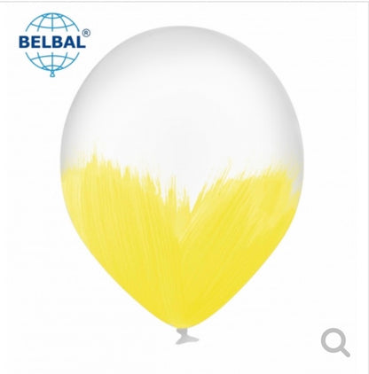 Yellow Brush Balloons - Pack of 10