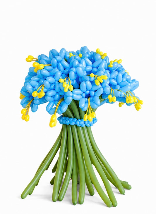 Blue Balloon Flower Bouquet