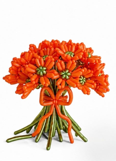 Orange Balloon Flower Bouquet