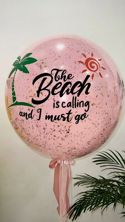 Jumbo balloons with custom signs (bobo balloons)