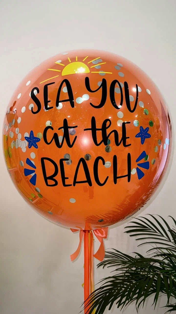 Jumbo balloons with custom signs (bobo balloons)