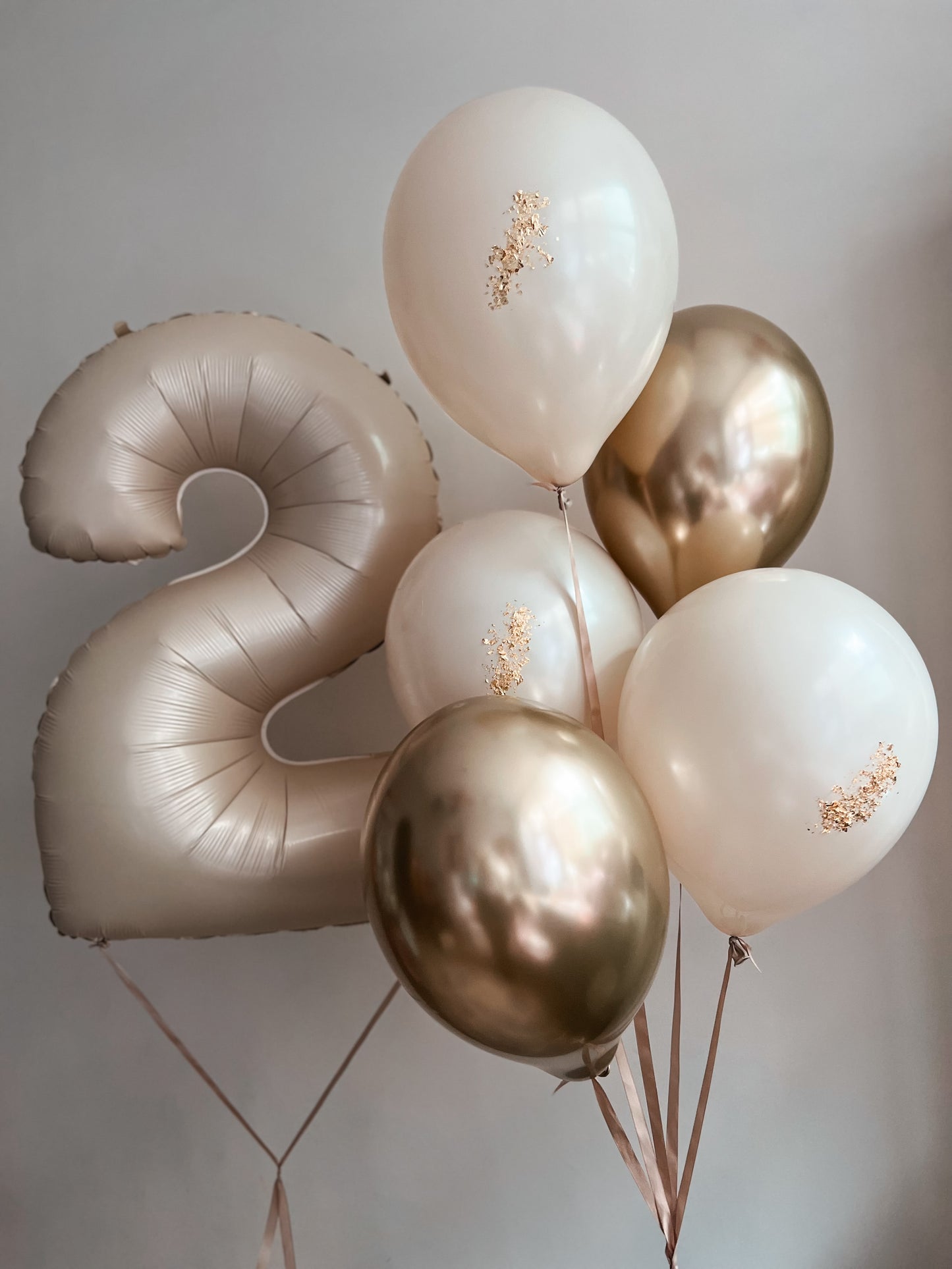 Elegant 2nd Birthday Balloon Bouquet