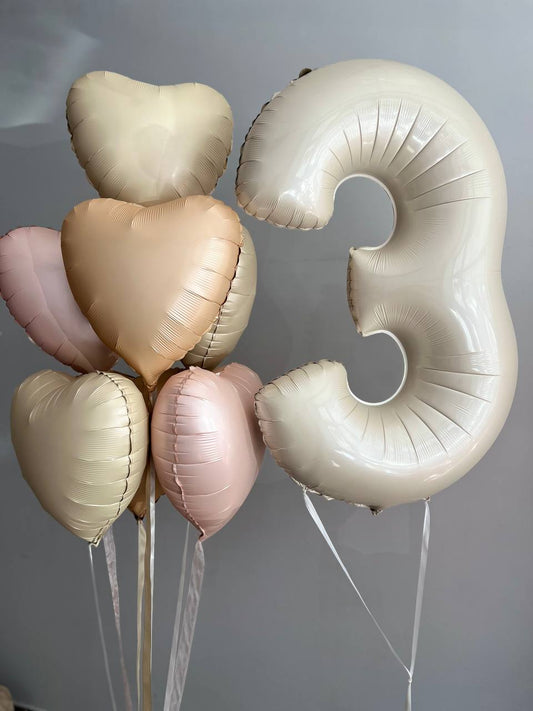 Balloon Number Bouquet - Under $100