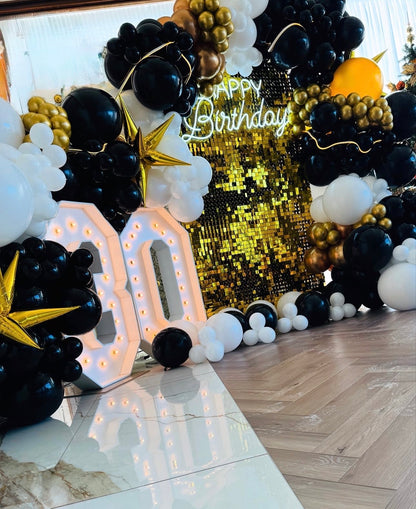 LED Marquee Letters + Balloon Installations