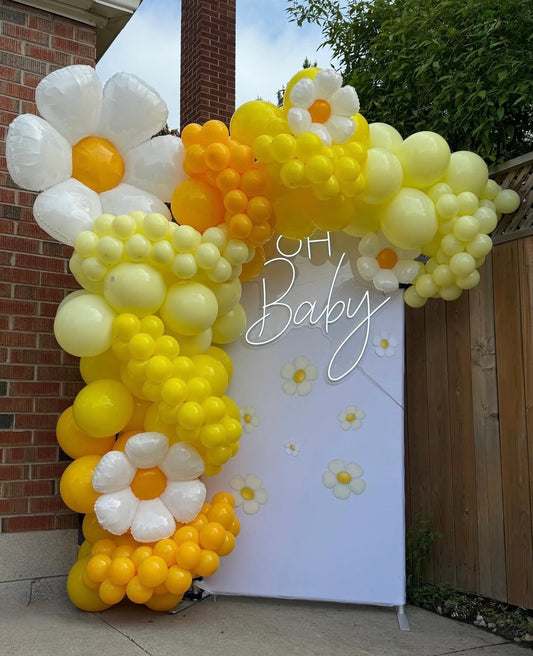 Elegant Baby Shower Balloon Backdrops