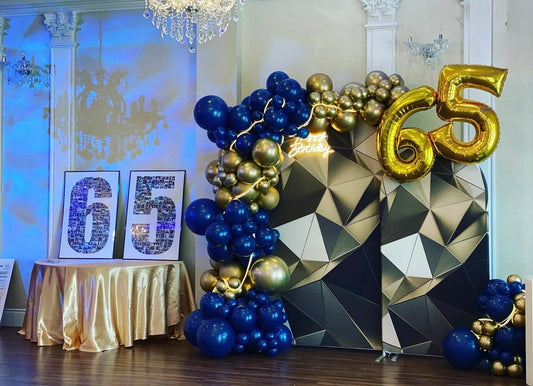 Royal Sapphire Milestone Backdrop