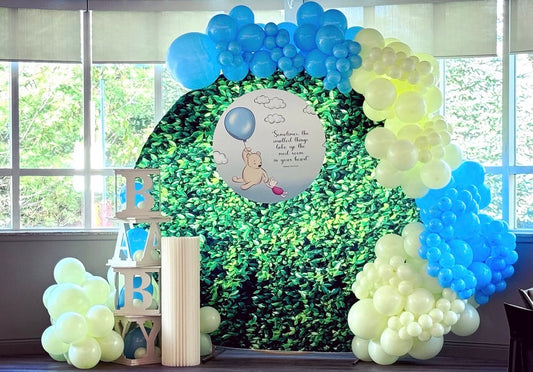 Winnie the Pooh Baby Shower Balloon Backdrop