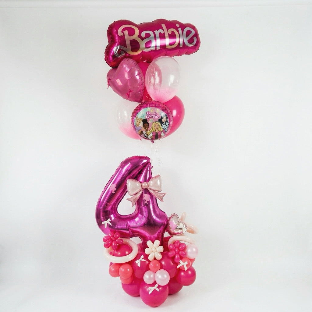 balloons number stuck arrangement
